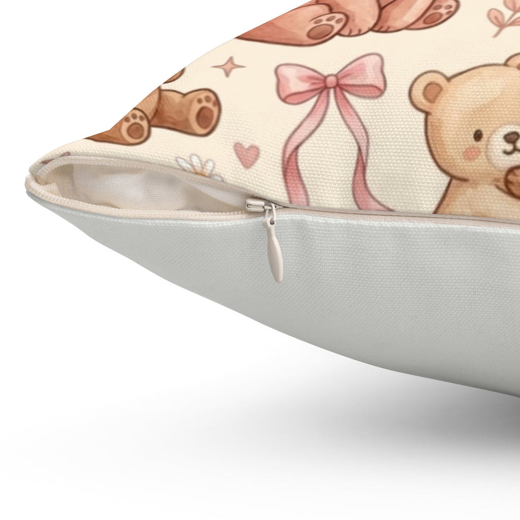 Bearly Cute.  Pearly Petals Pillow