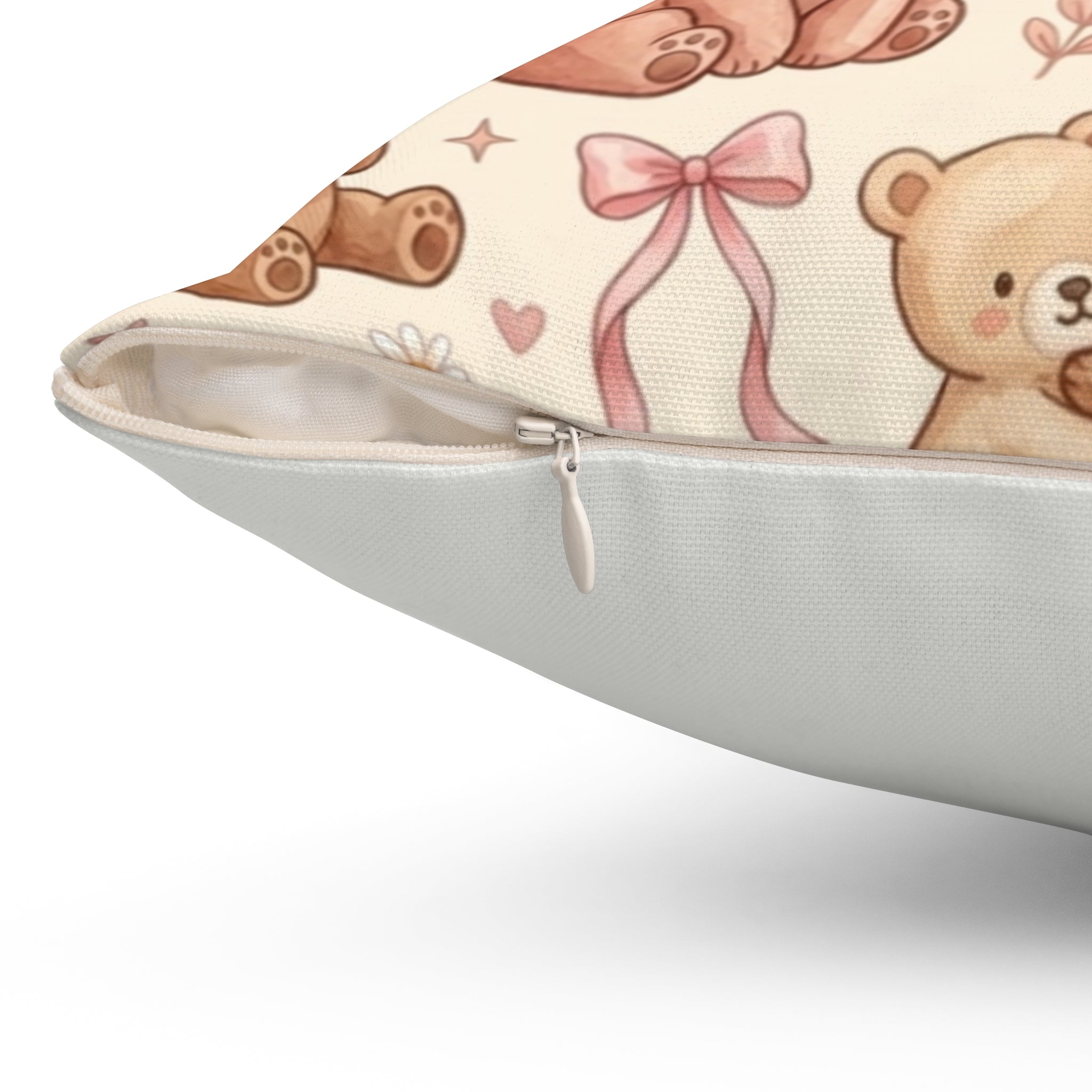 Bearly Cute.  Pearly Petals Pillow