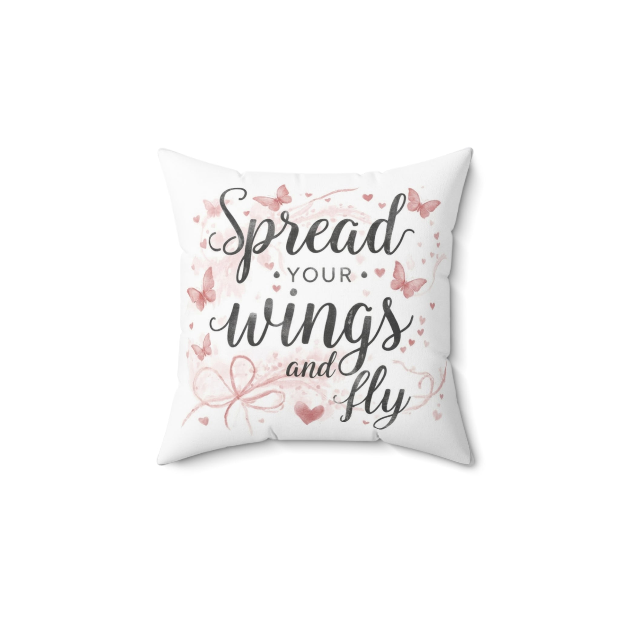 Butterfly Dreams Pillow, Pearly Petal