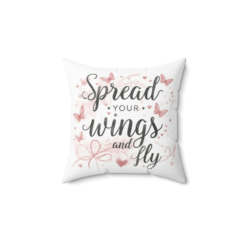 Butterfly Dreams Pillow, Pearly Petal