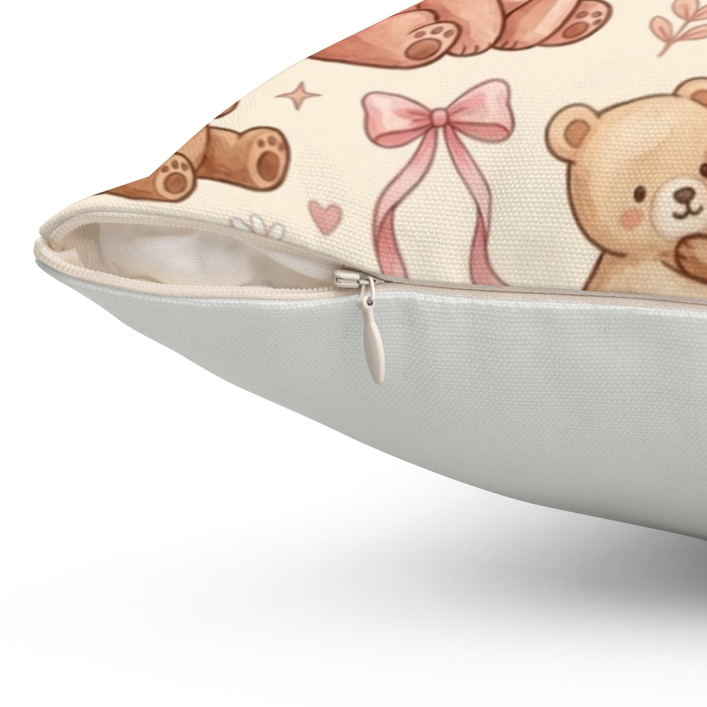 Bearly Cute.  Pearly Petals Pillow