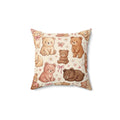 Bearly Cute.  Pearly Petals Pillow
