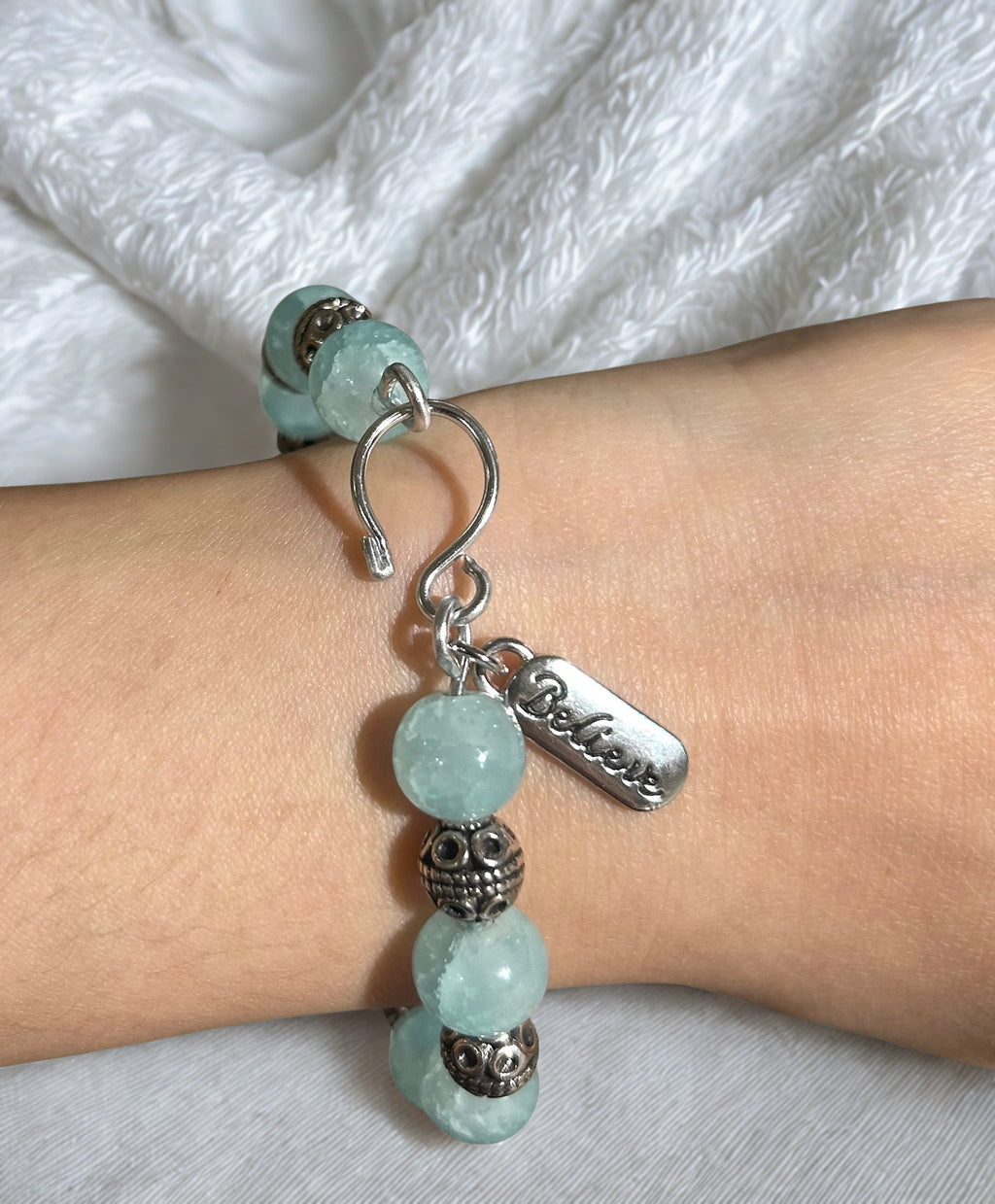 Pearly Blue Bracelet