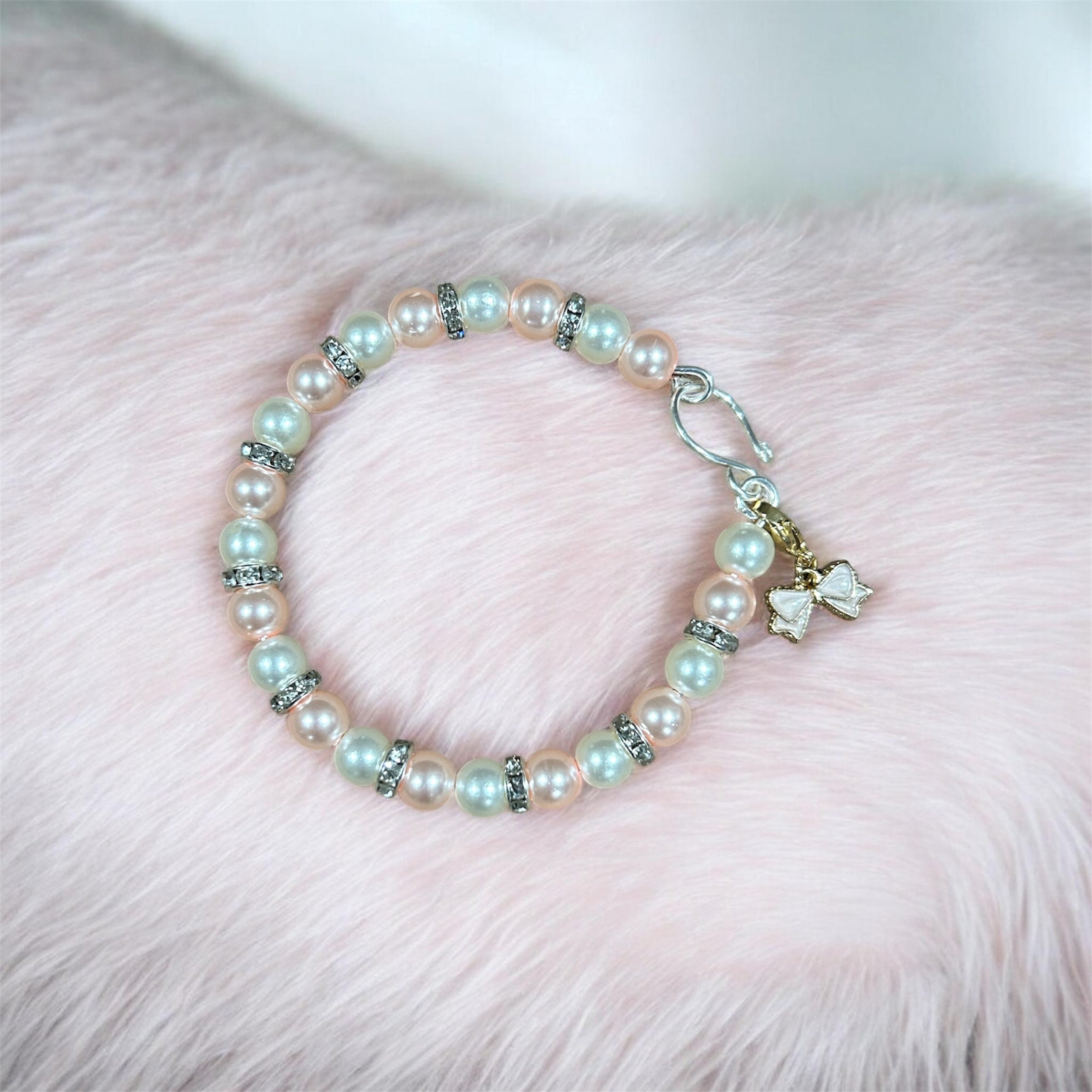 Pink Rosette bracelet