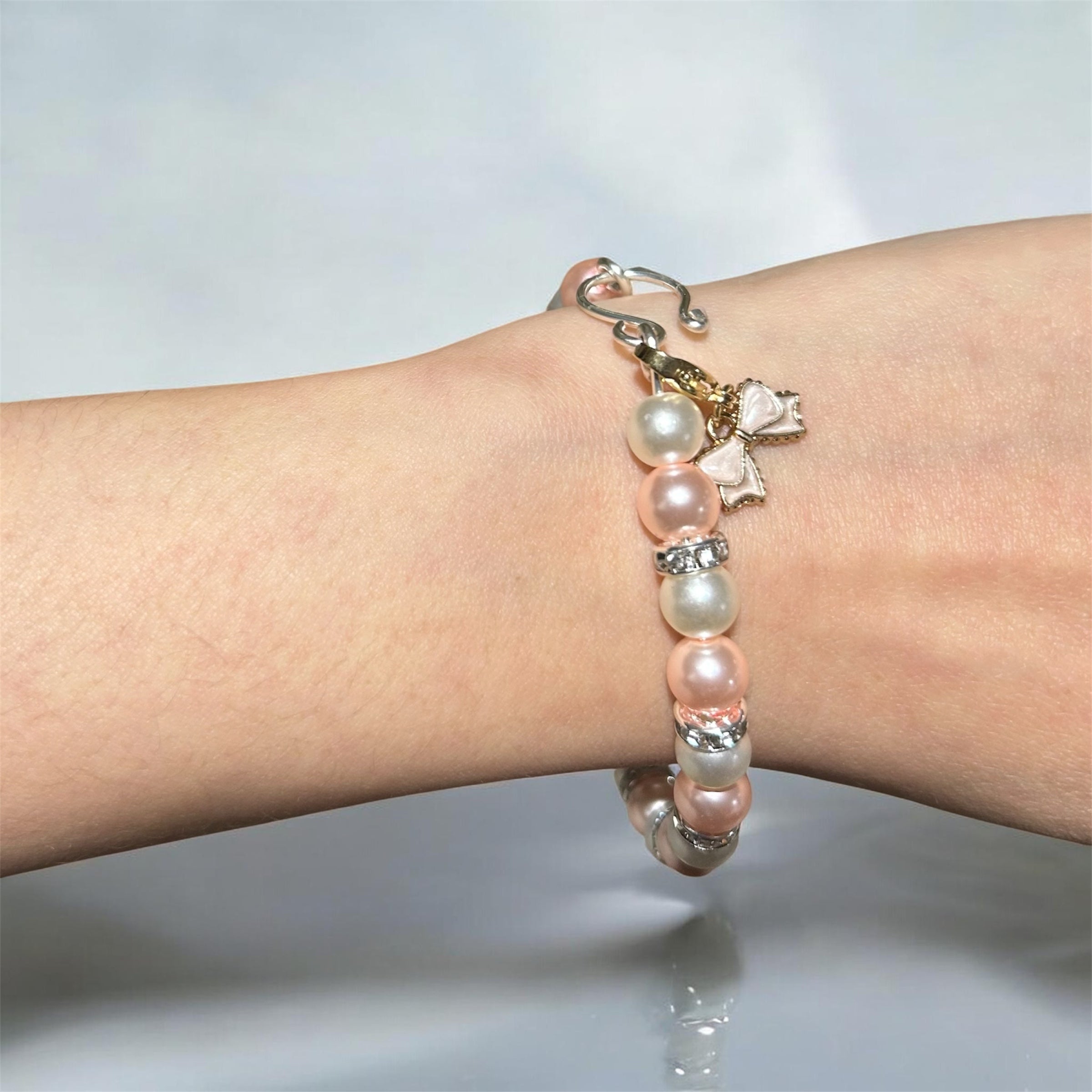 Pink Rosette bracelet