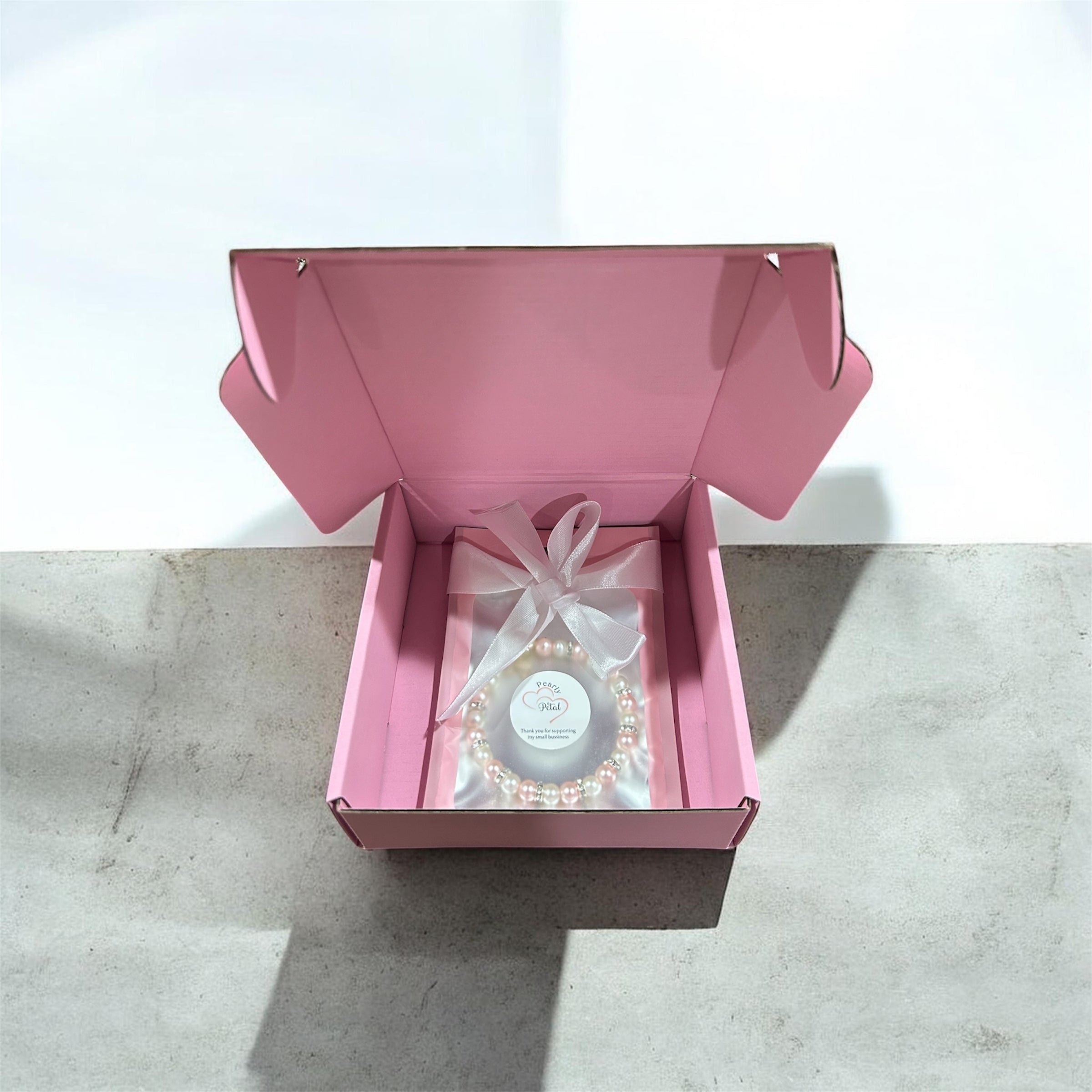 Pink Rosette bracelet