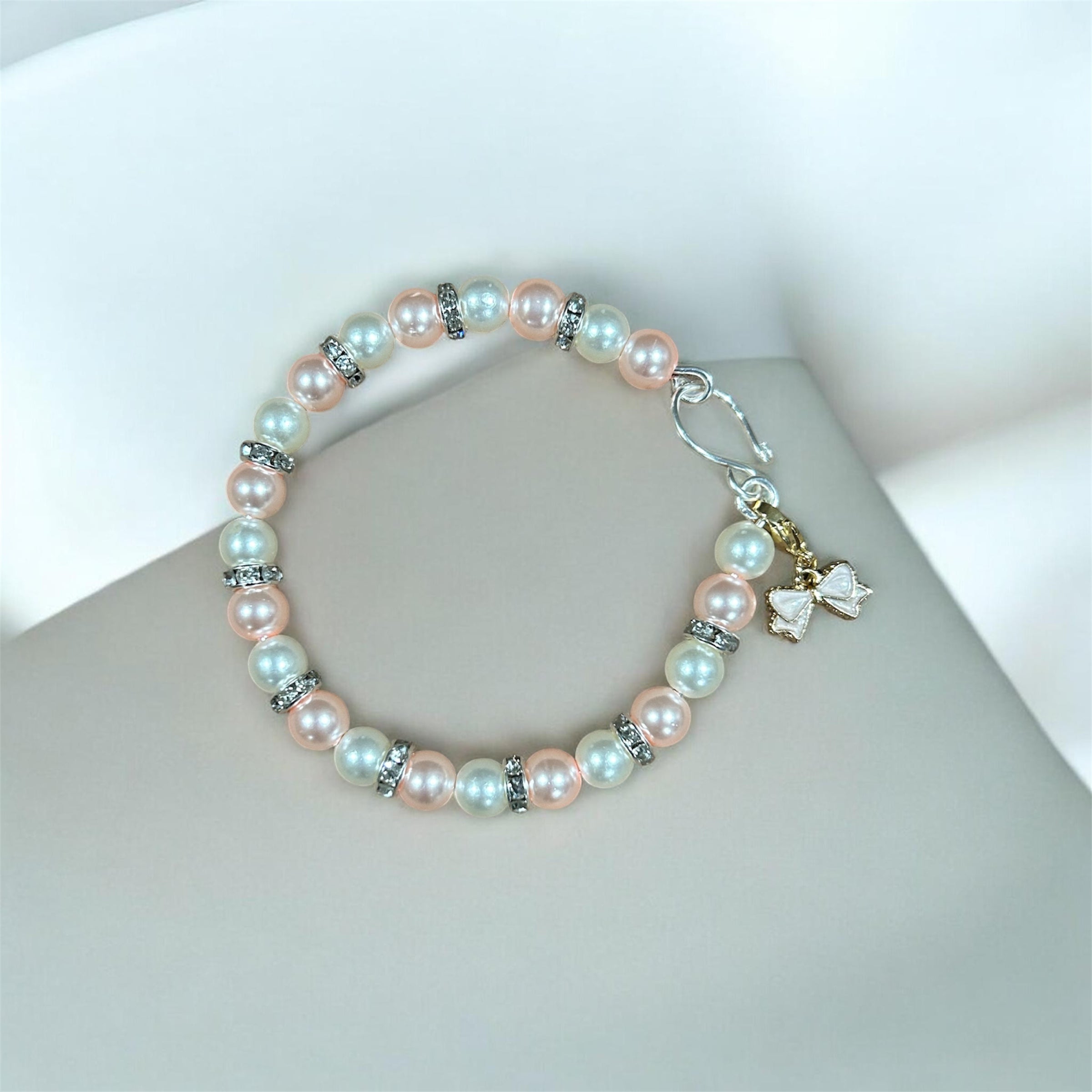 Pink Rosette bracelet
