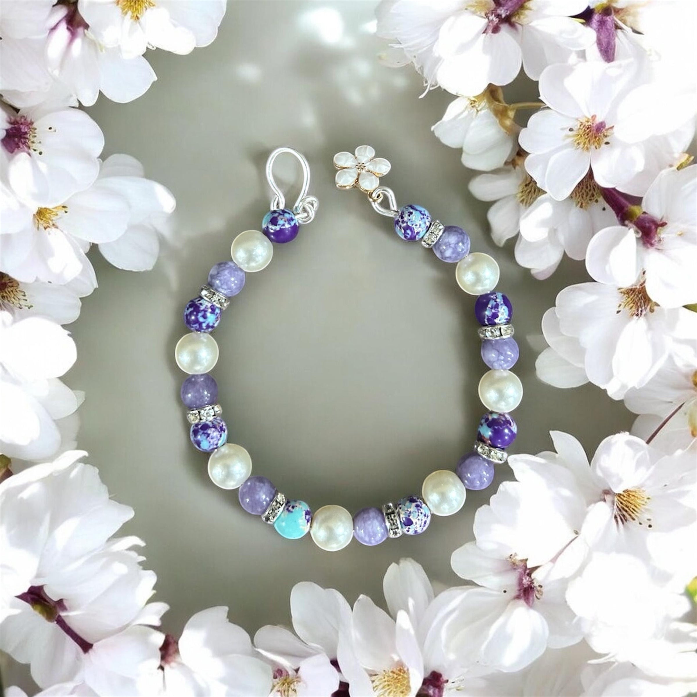 Purple Chalcedony Bracelet