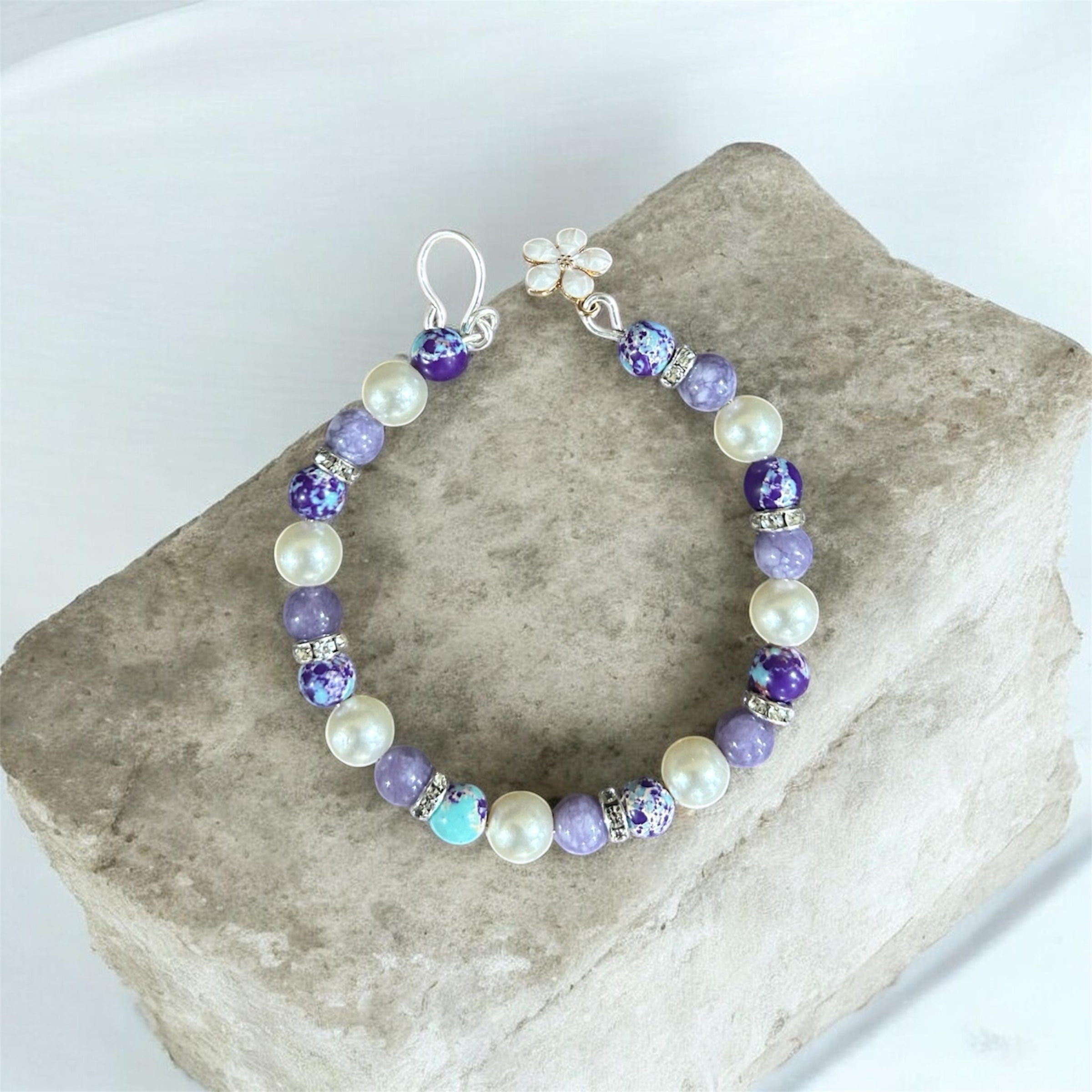 Purple Chalcedony Bracelet